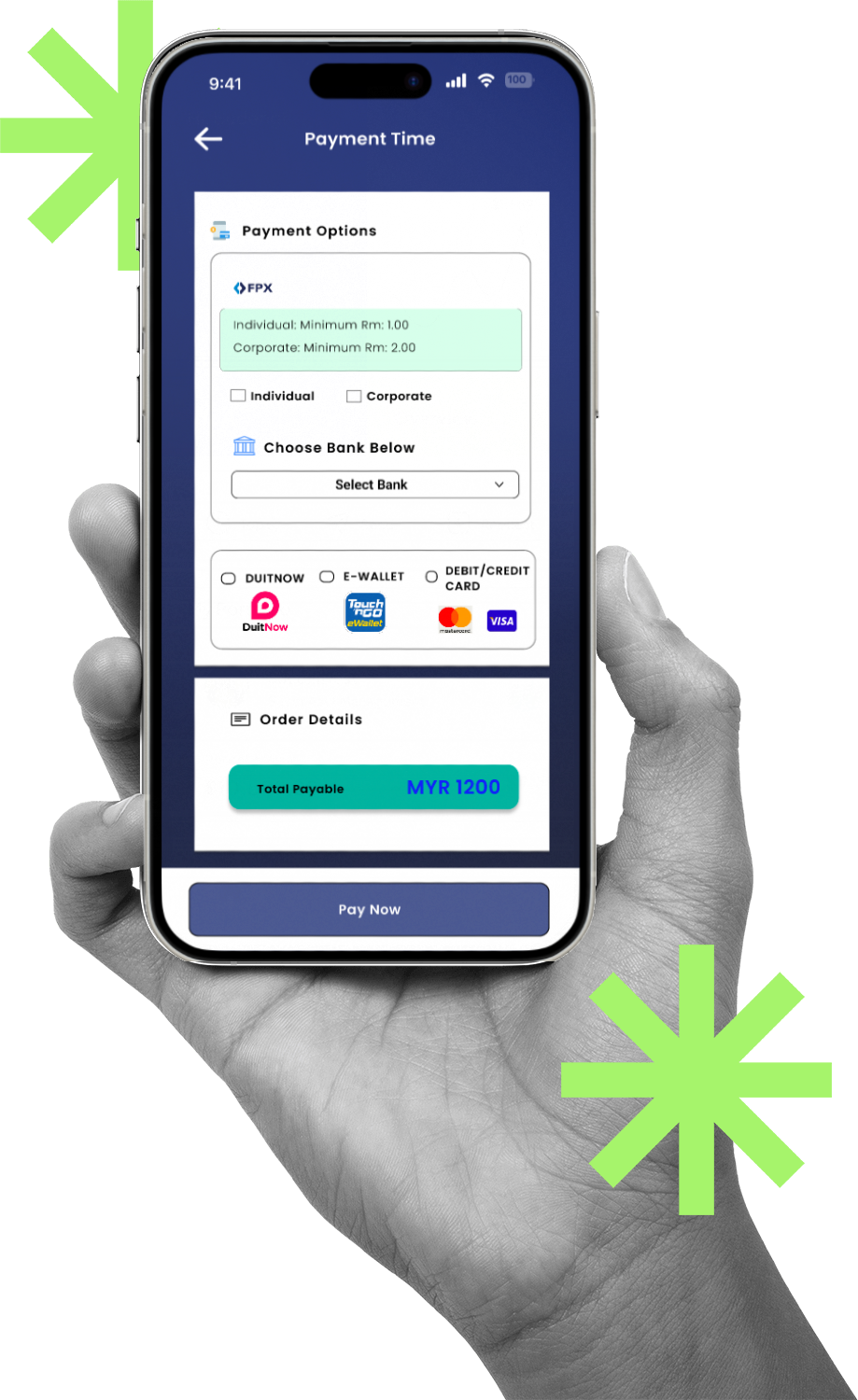 RELIVA payment mobile app visual